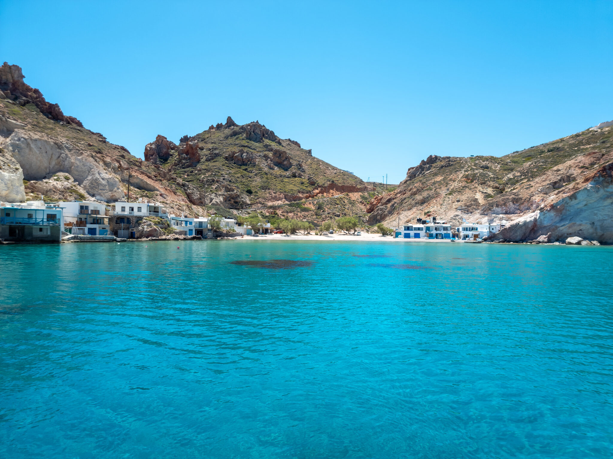 Firopotamos,Beach,In,Milos,Island,In,Greece.